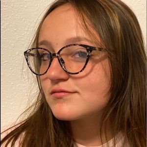 Gray clear lens glasses